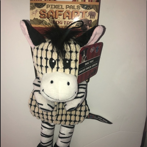 NEW Dog Toy Zebra NWT Pixel Pals - Picture 3 of 4